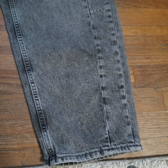 OLD NAVY high rise barrel leg jeans in graphite (sz14) - Picture 7 of 12